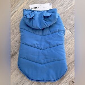 Sonoma Large Color Block Puffer Jacket with Hood for Dogs